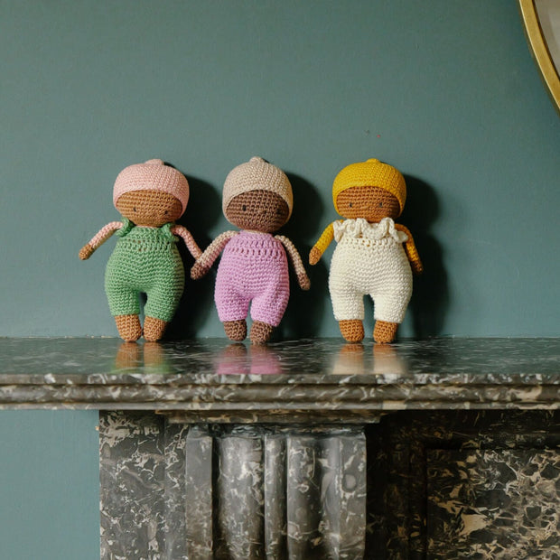 Crochet Doll Collection with Handwoven Basket Cots (Pre-Order)