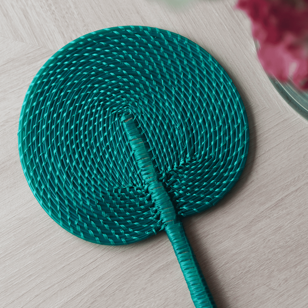 Handwoven Fan - Green