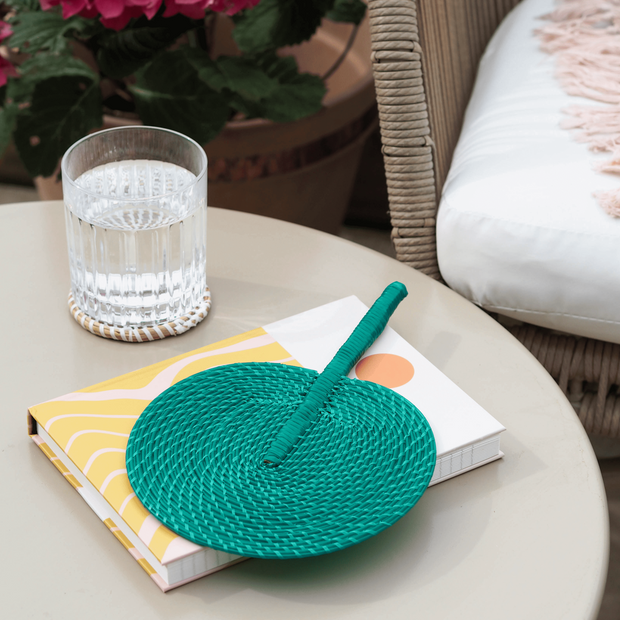 Handwoven Fan - Green