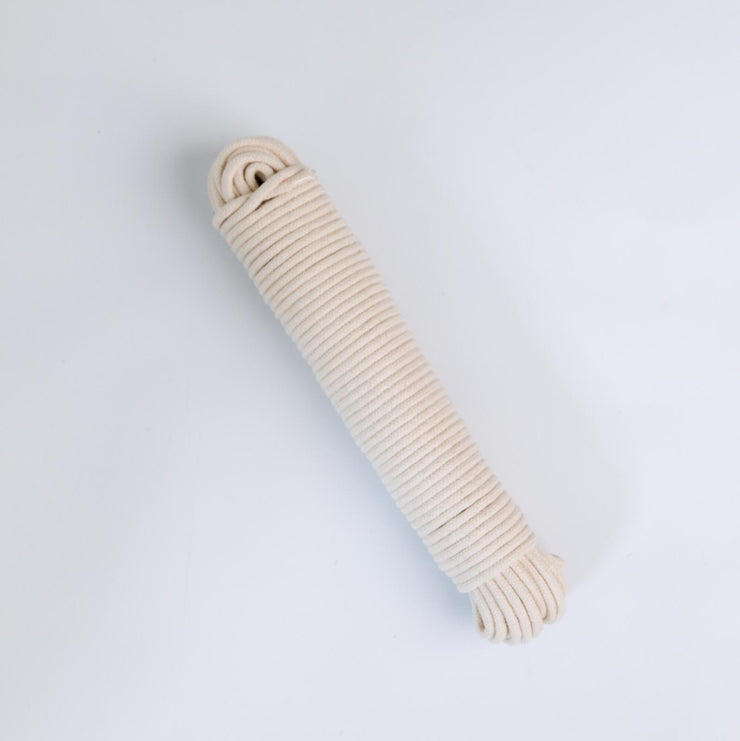 a bundle of cream/white rope used to make diy rope basket bags, from la basketr
