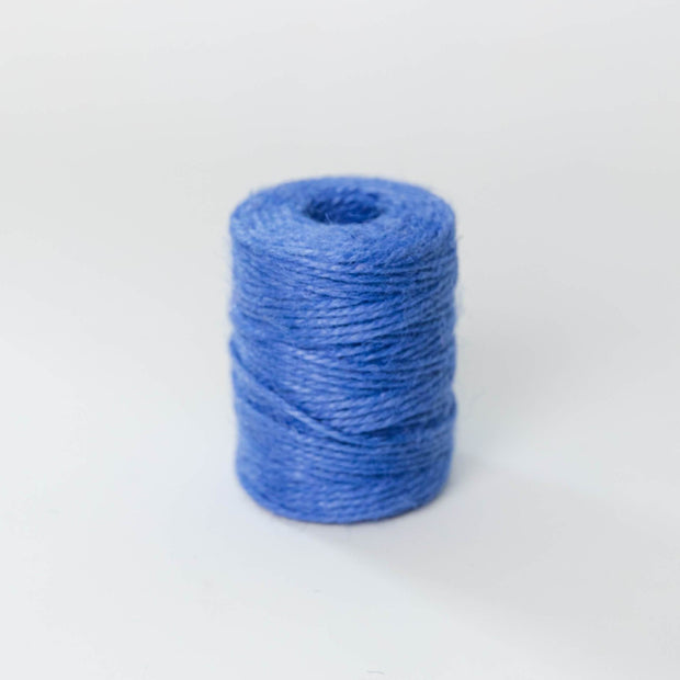 la basketry colourful jute twine for diy basket weaving, blue