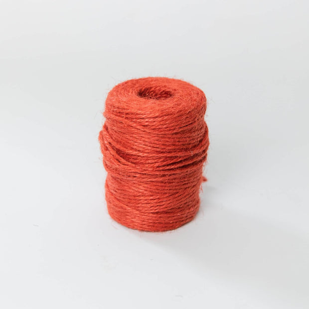 la basketry colourful jute twine for diy basket weaving, hot red