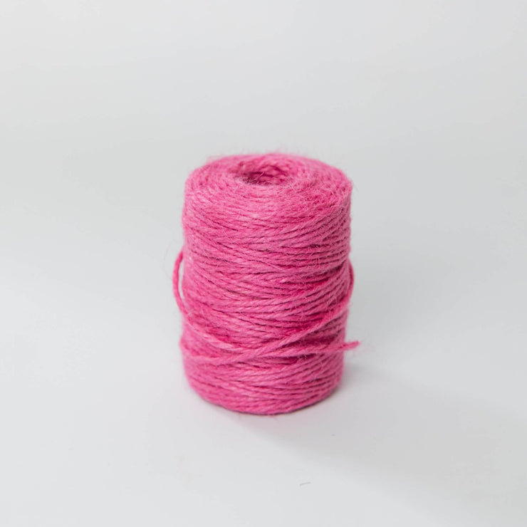 la basketry colourful jute twine for diy basket weaving,  pink