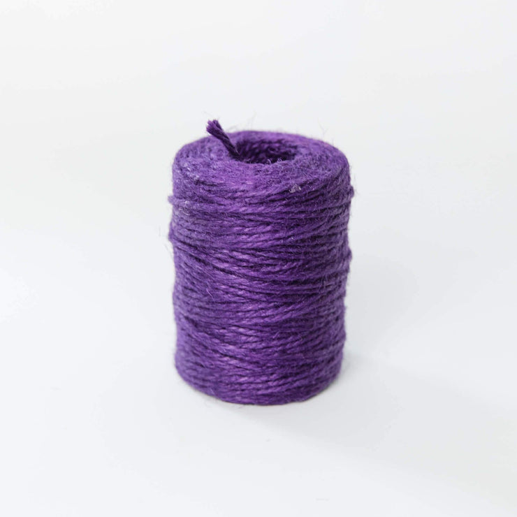 la basketry colourful jute twine for diy basket weaving, purple