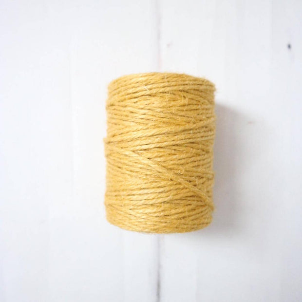 la basketry colourful jute twine for diy basket weaving, yellow mustard